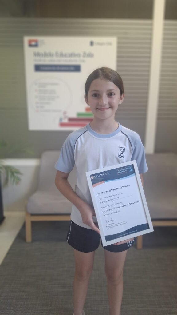 Premio Cambridge curso 2025/2026 del colegio zola Las Rozas